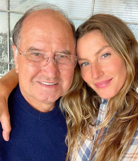 Gisele Bundchen with her father Valdir Bundchen.