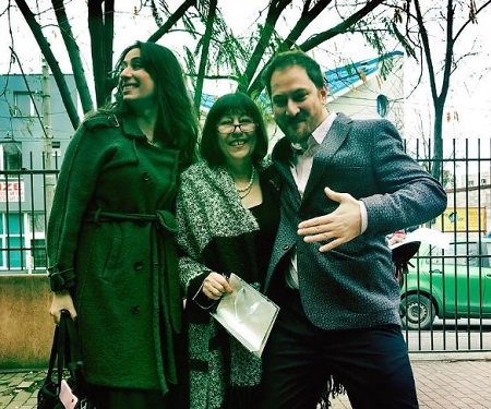 Smaranda Ciceu, Eastern/European actress, with her mother Alina Cicue, and brother Luca-Dan Ciceu.
